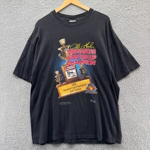 Vintage Jeff Gordon Shirt Mens Large Black Winston Cup Champion 1995